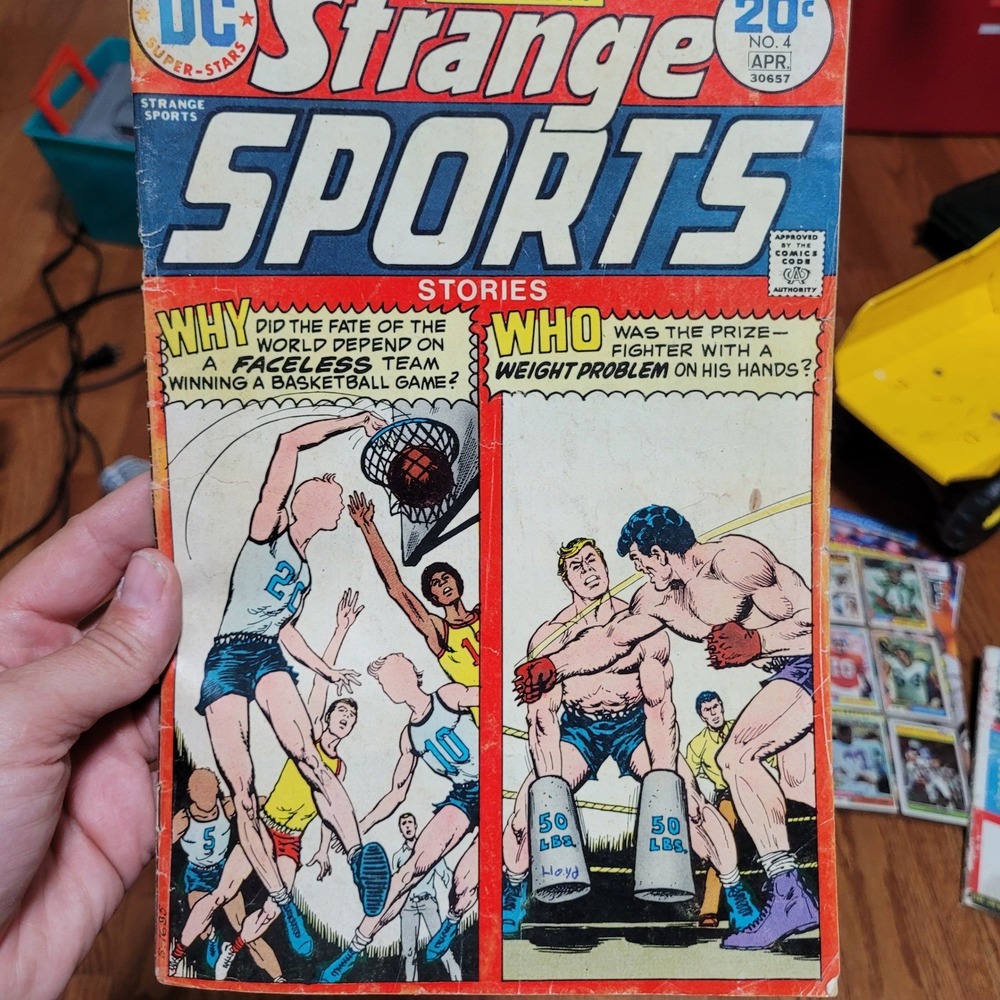 DC Strange Sports Stories Comic Book, Unisex, OS, Bronze Age 1974, Basketball